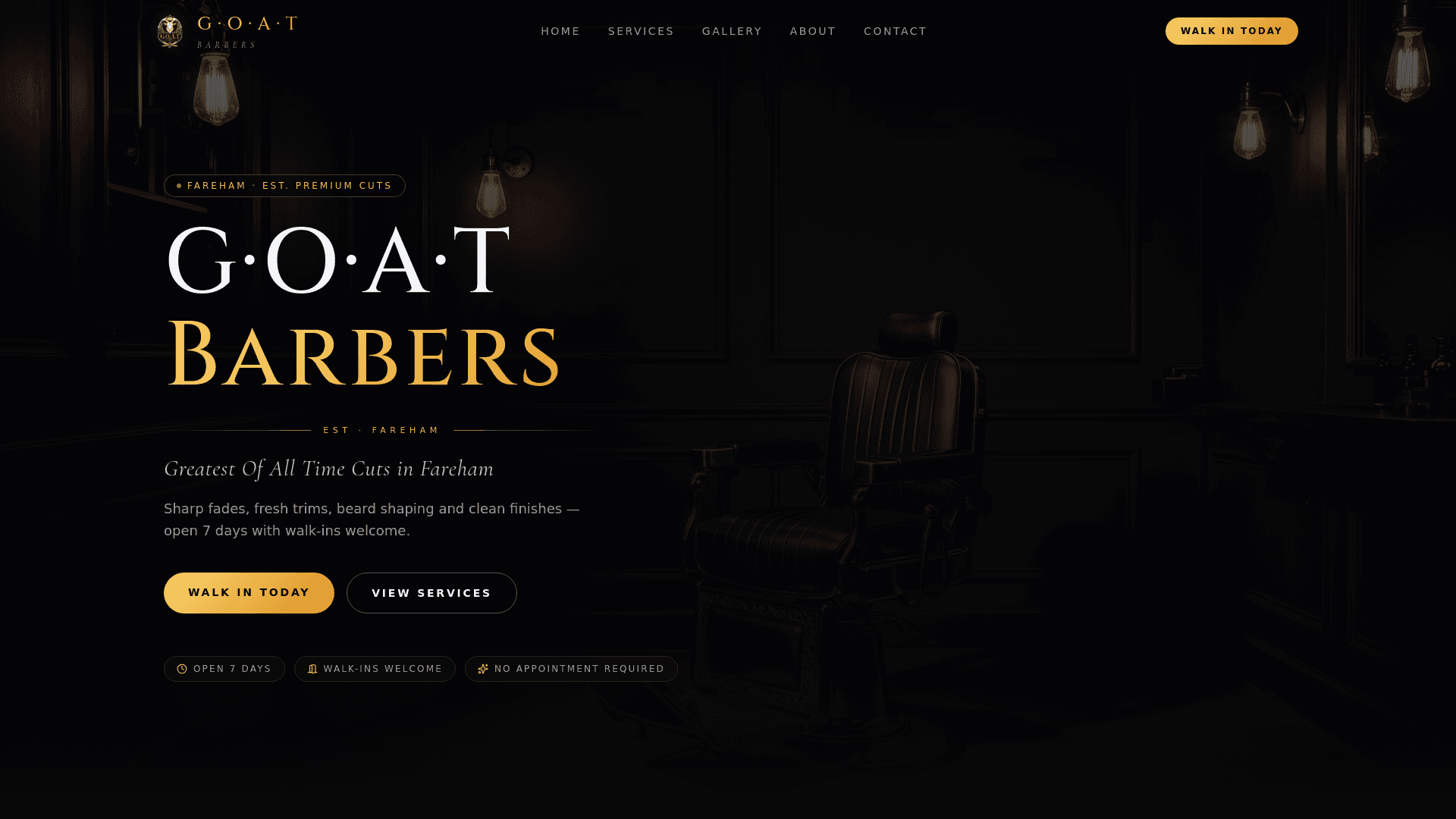 G.O.A.T barbershop