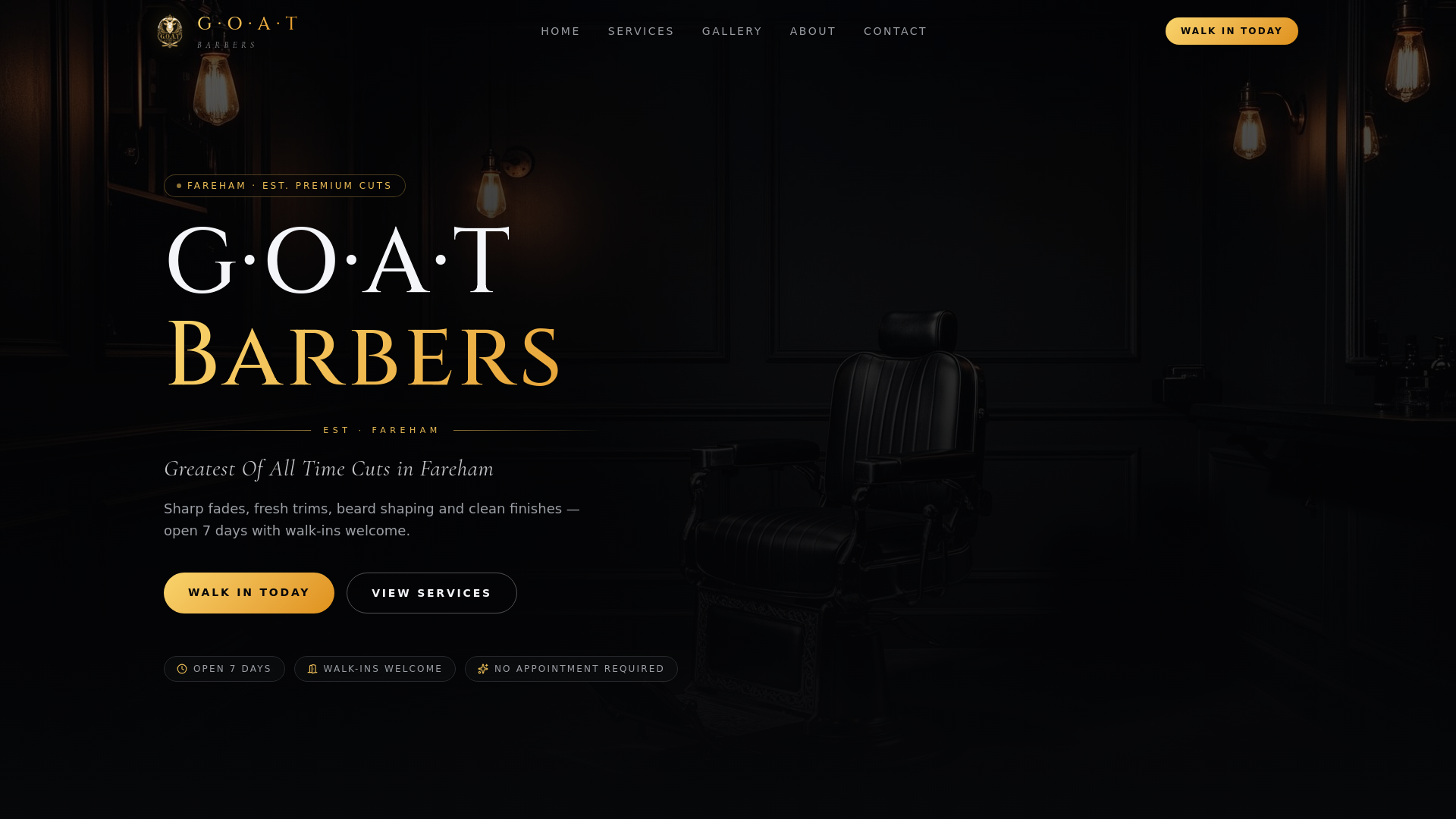 G.O.A.T barbershop